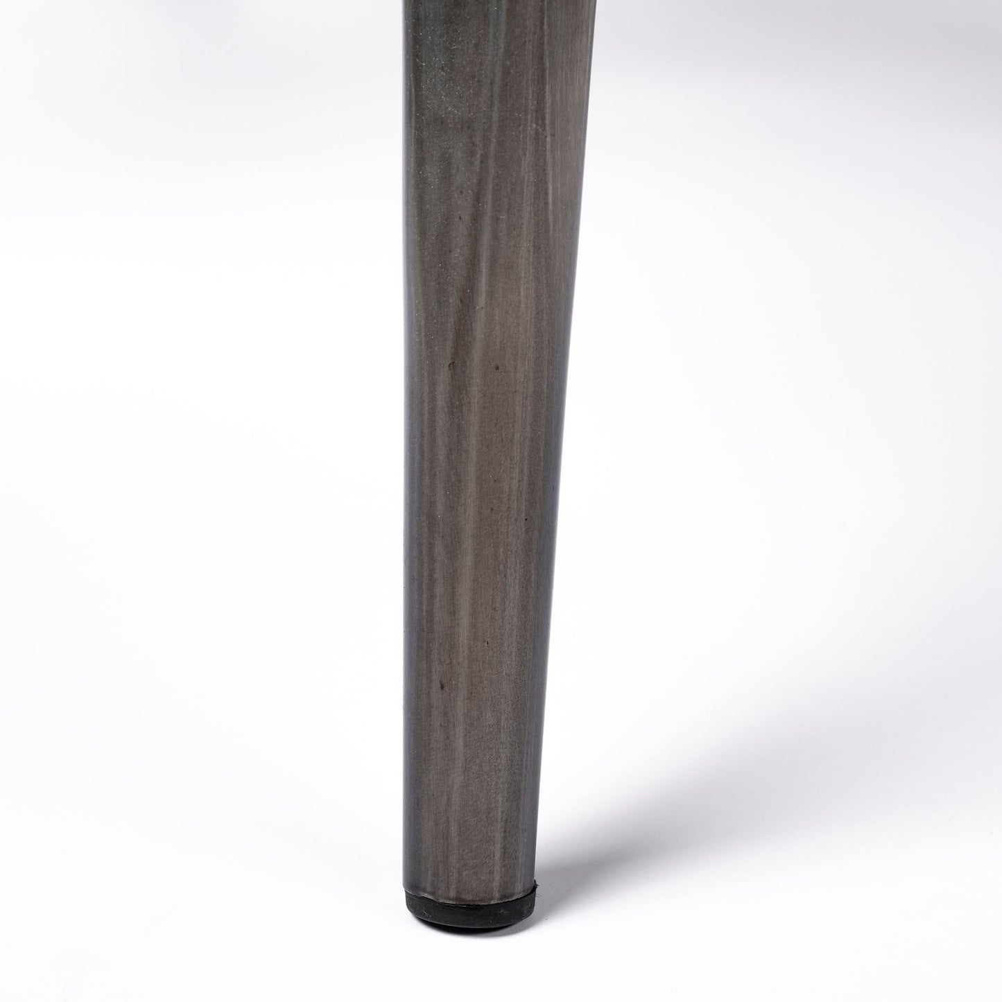 Horsdal Black Genuine Leather Seat w/ Black Metal Frame Dining Chair