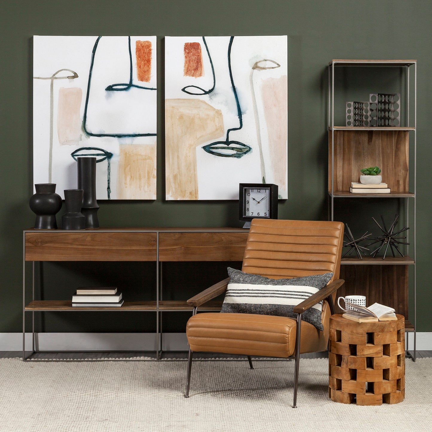 Laforge Black Ceramic Vase