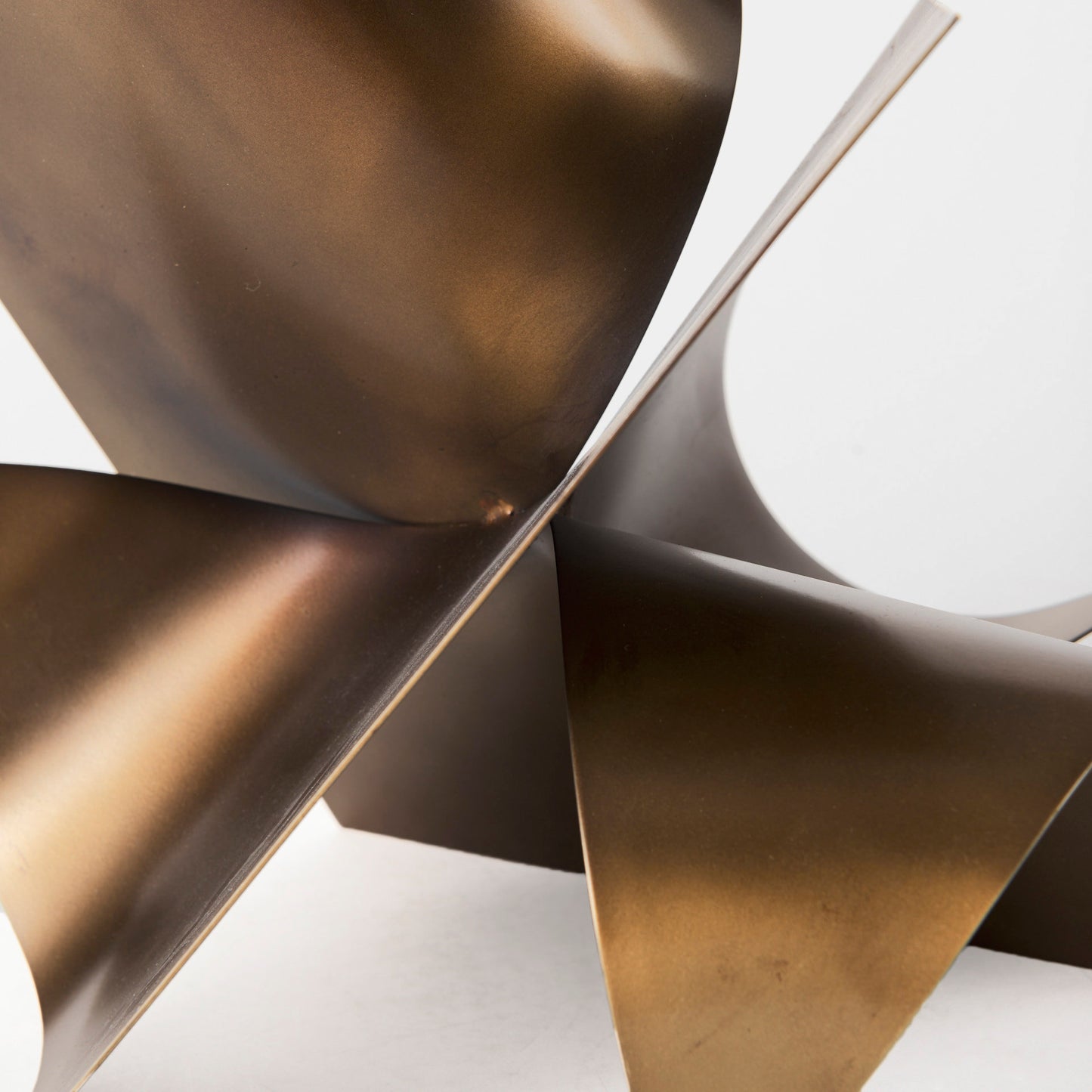 Francesca 11.8L x 11.8W x 11.8H Antique Gold Metal Sculptural Decorative Object