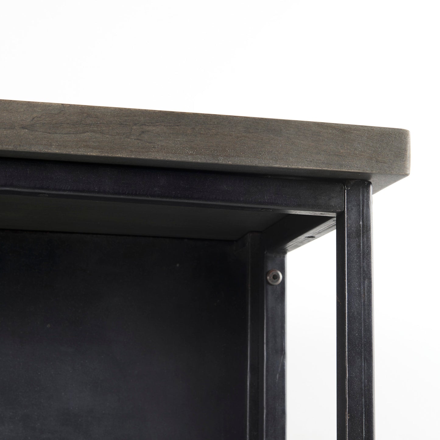 Dimitra 62.0L x 32.0W x 36.0H Dark Iron W/Glass Doors Kitchen Island