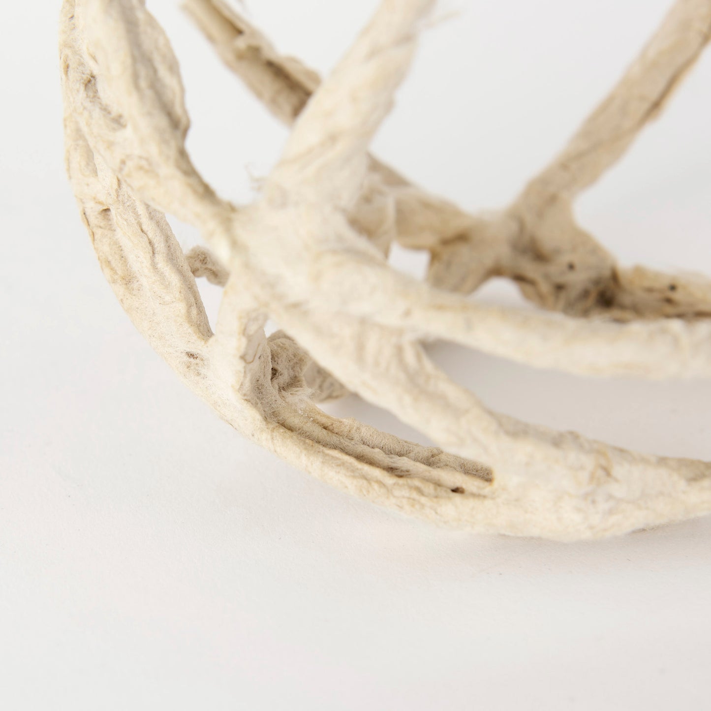 Kali 4.5L x 4.5W x 4.5H Small Beige Decorative Metal and Paper Object