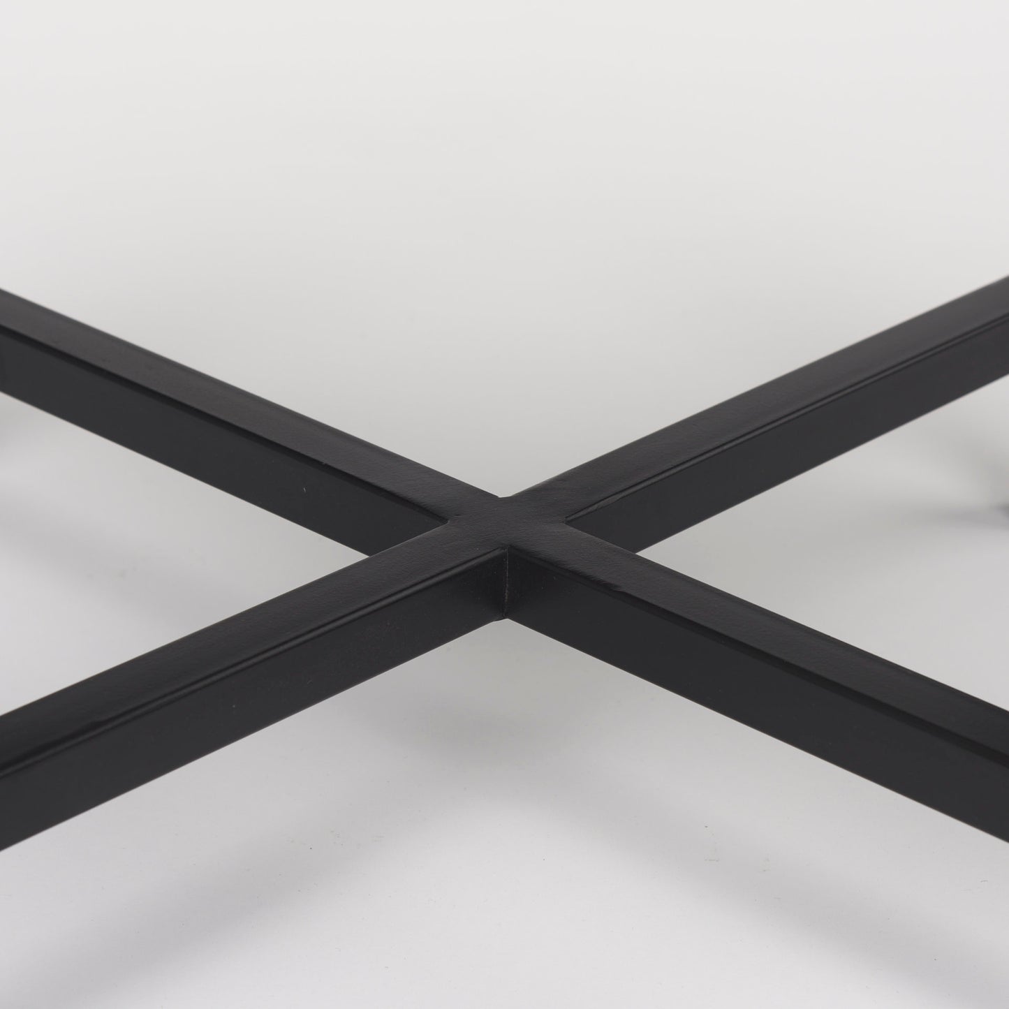 Lucas III (Set of 2) 15L x 15W; 12L x 12W White Marble W/Black Iron Frame Accent Tables