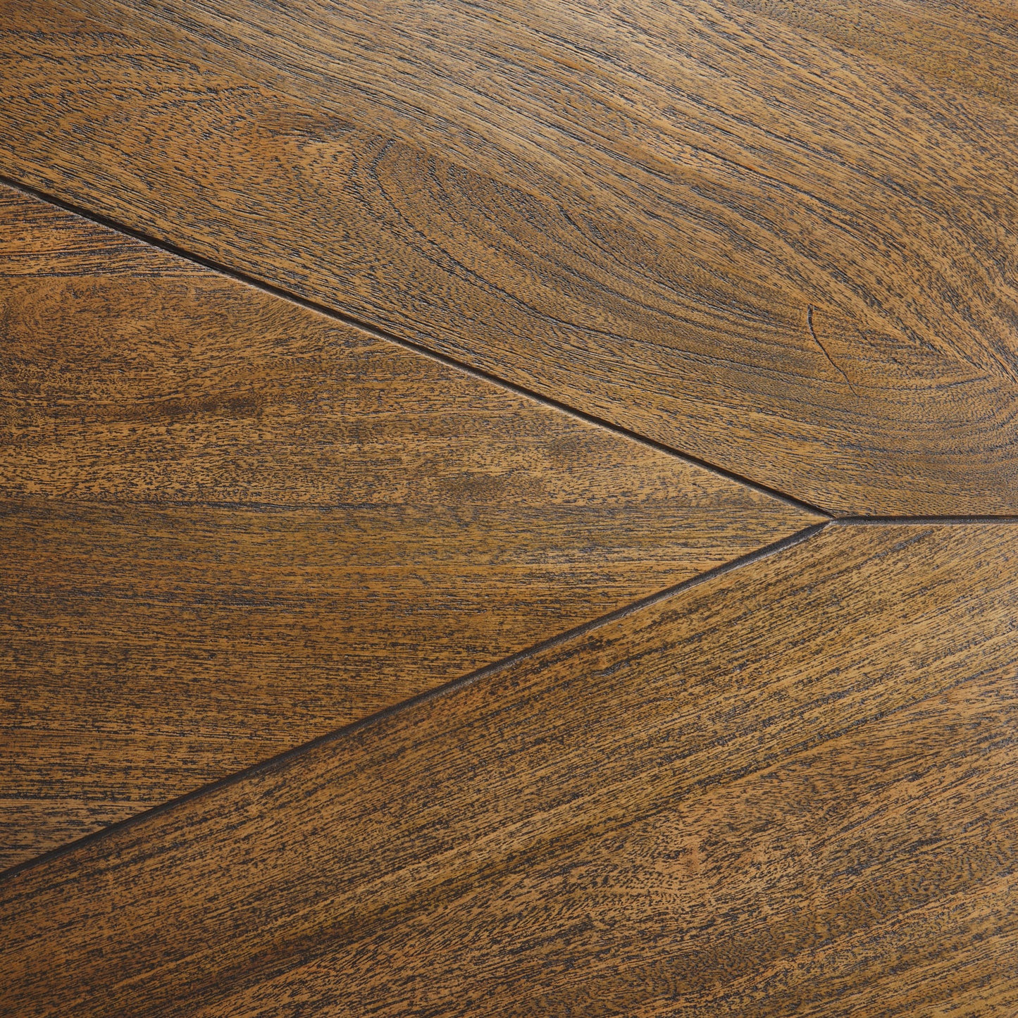 Maxton II 79x39 Rectangular Brown Solid Wood Top Dark Gunmetal Base Dining Table