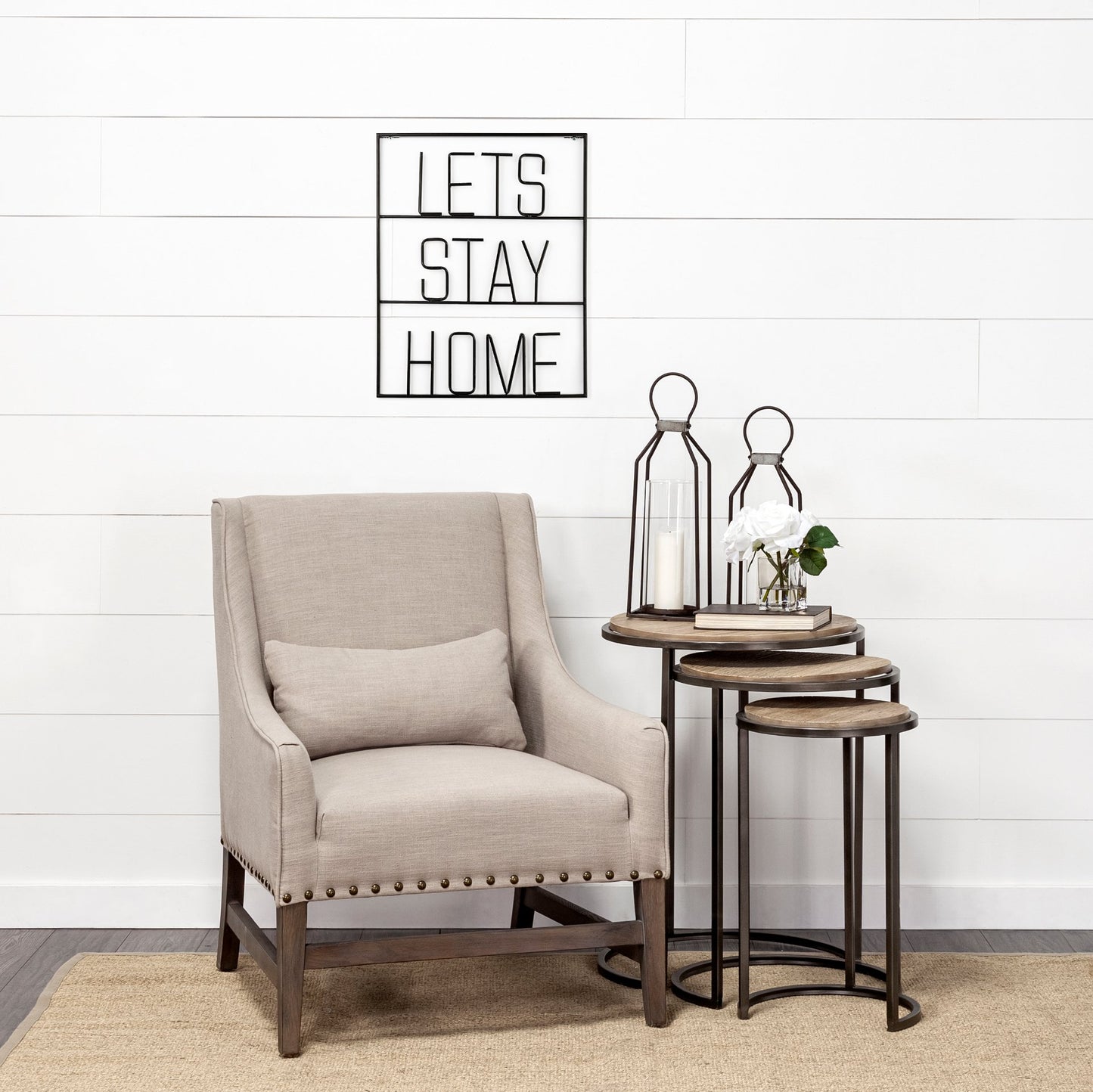 Let's Stay Home Sign