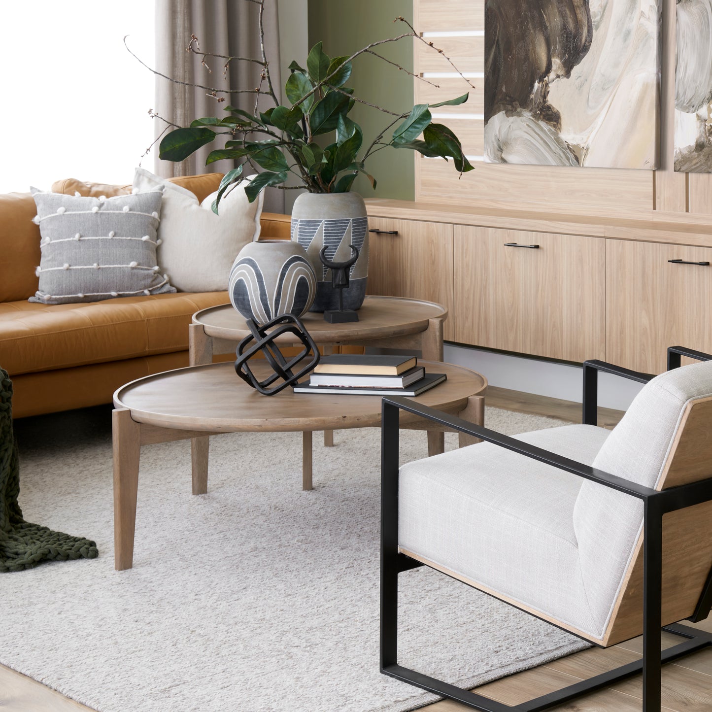 Cove Small Brown/White Ceramic Vase