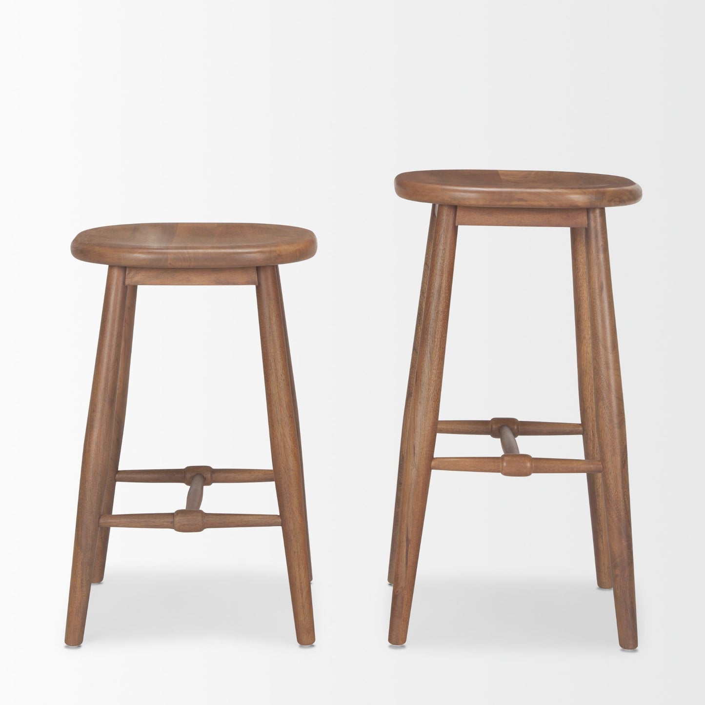 Ernest Medium Brown Wood Bar Stool