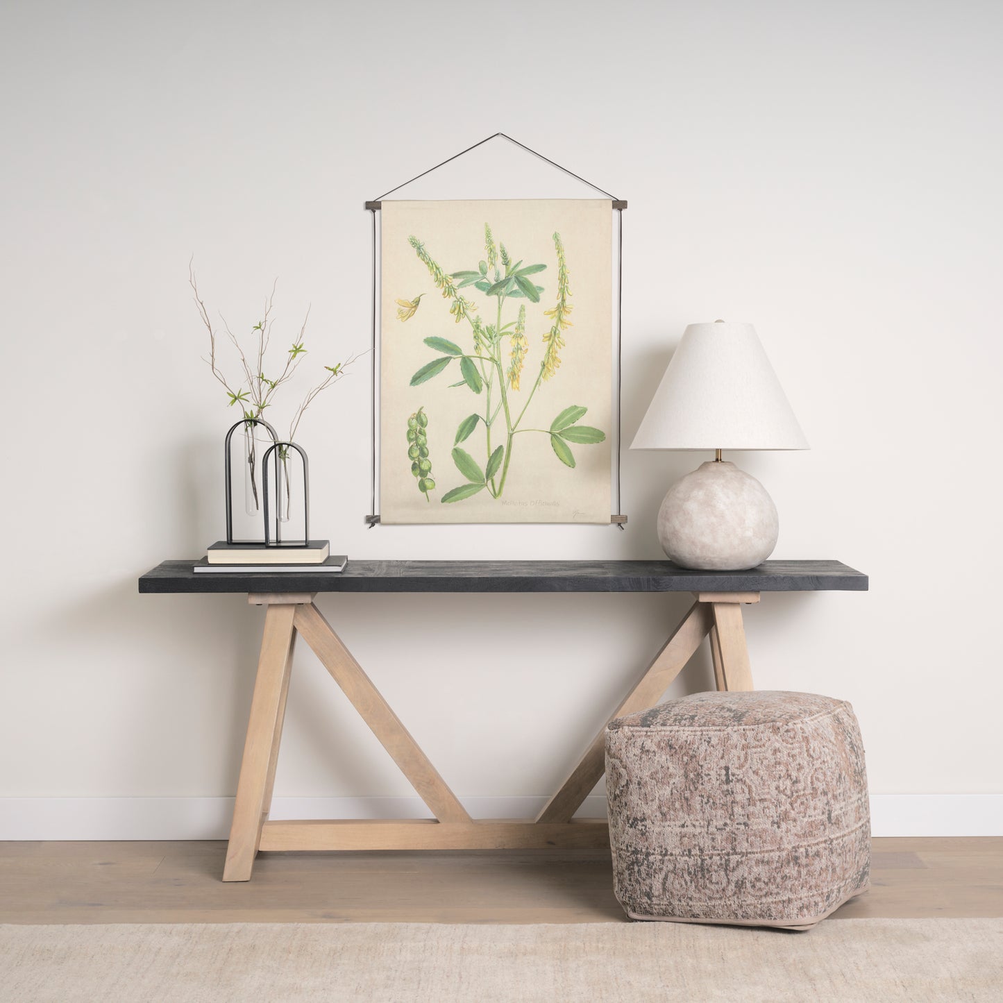 Boyer 5.1L x 3.0W x 12.0H Black Metal W/Glass Set of Two Test Tube Decorative Objects