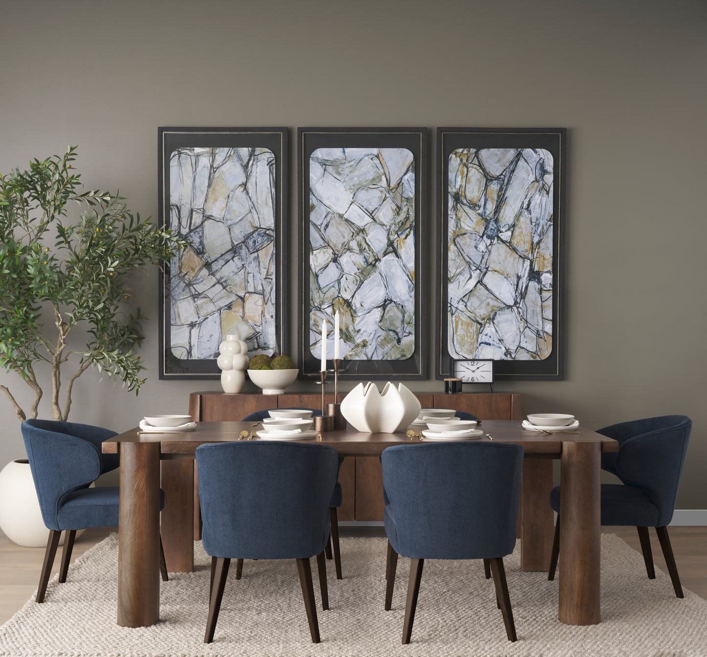 Ulrich Sculptural Cream Glazed Ceramic Vase