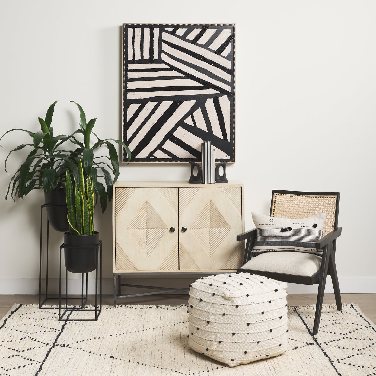 Hogarth 36.0L x 16.0W x 34.0H 2 Door Blonde Wood Accent Cabinet