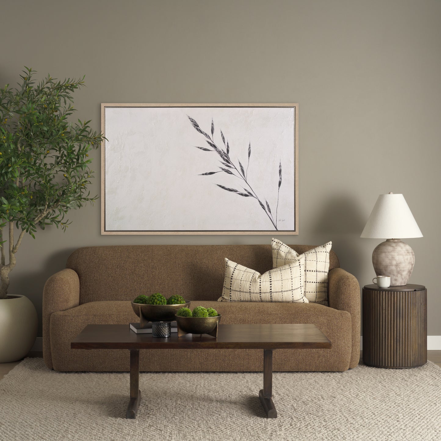 Jaela Beige and Black Striped Checkered Decorative Lumbar Pillow Cover