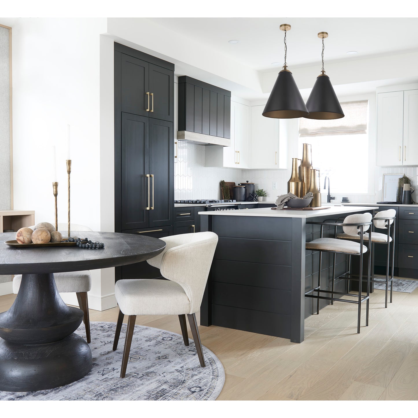 Niles 22.5L x 24.5W x 32H Cream Fabric Seat W/ Dark Brown Wooden Legs Wingback Dining Chair