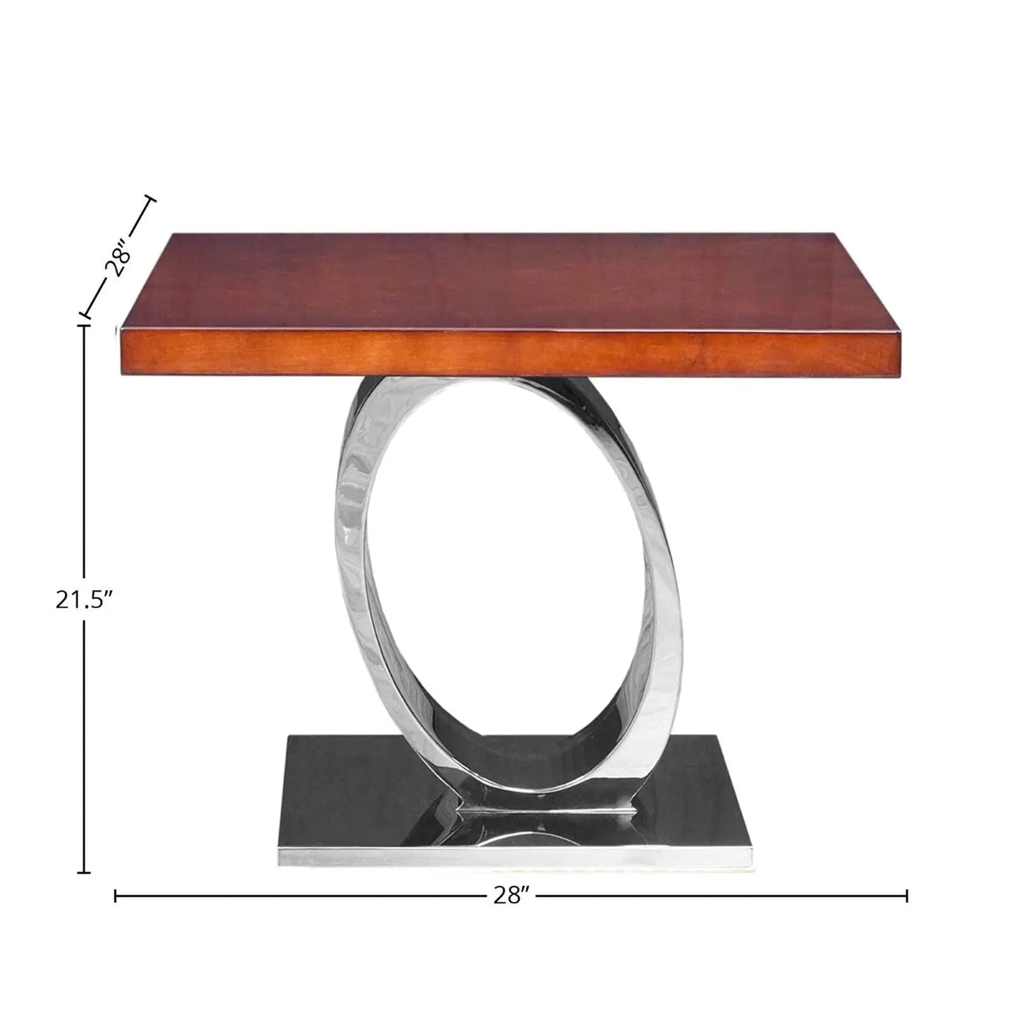 Onyx Silver End Tables | Modern Minimalism