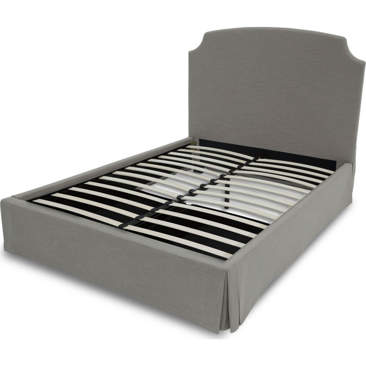 Laurel UpholsteredSkirted Storage Panel Bed in Wheat