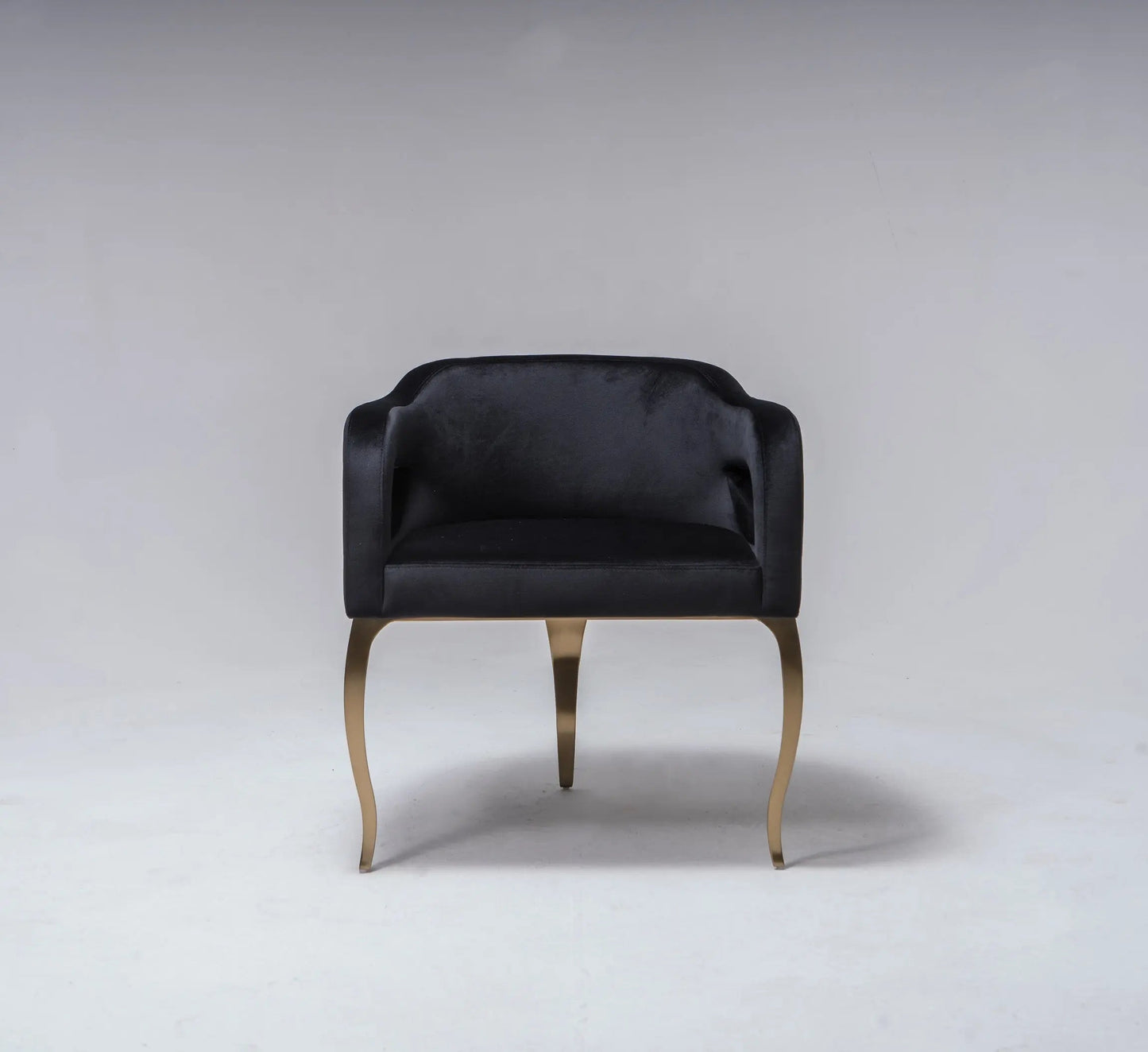 Caprice Brushed Titanium Gold Dining Chair