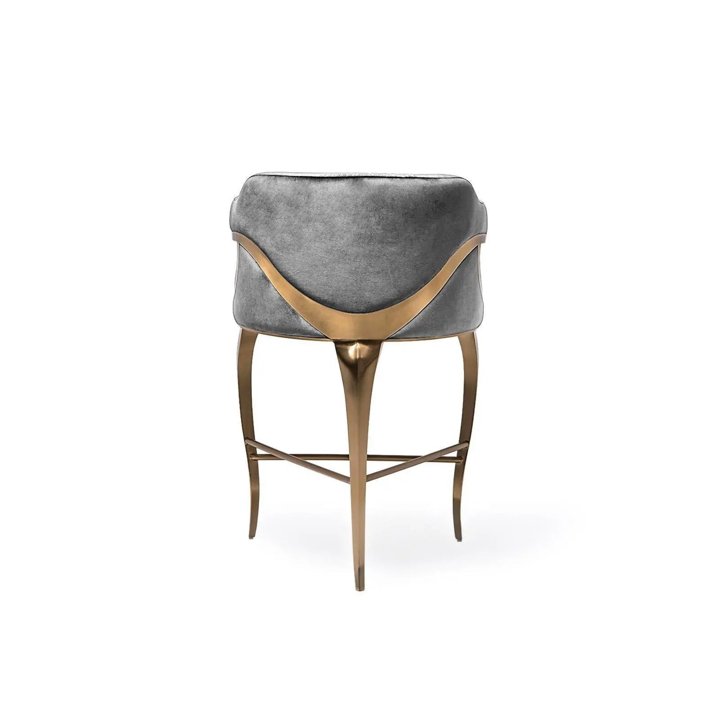 Caprice Counter Stool | Brushed Gold Elegance