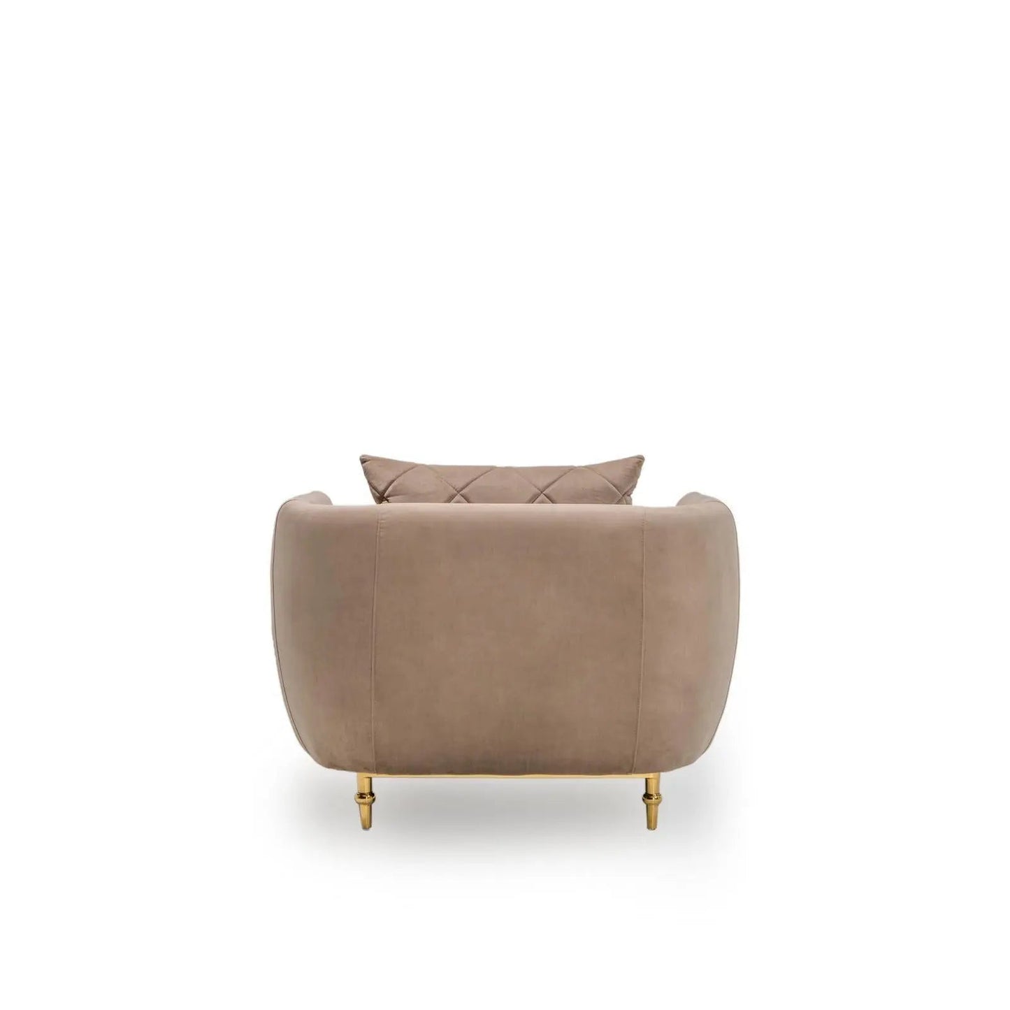 Cerchio Gold-Trim Sofa Set – Taupe