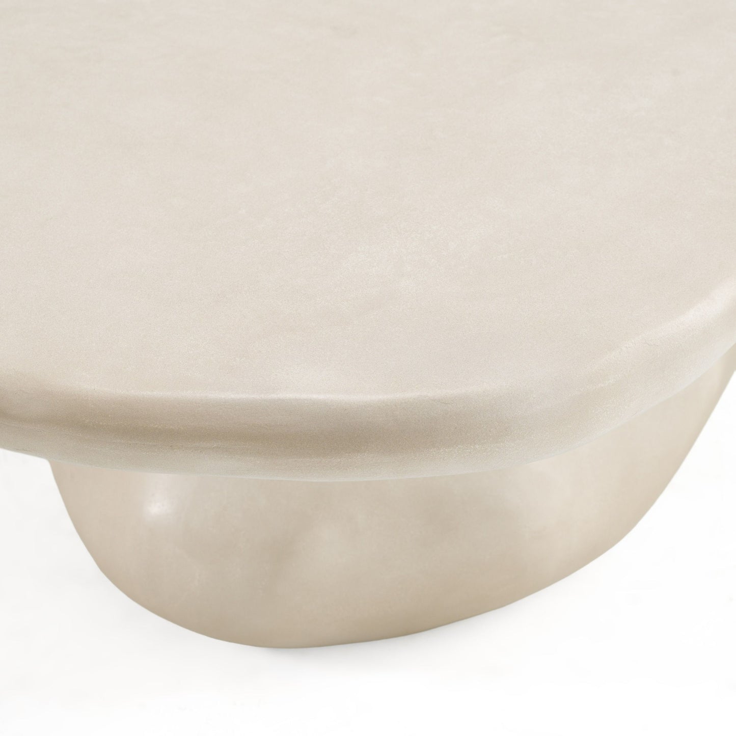 Arlan- Modern Beige Concrete Coffee Table