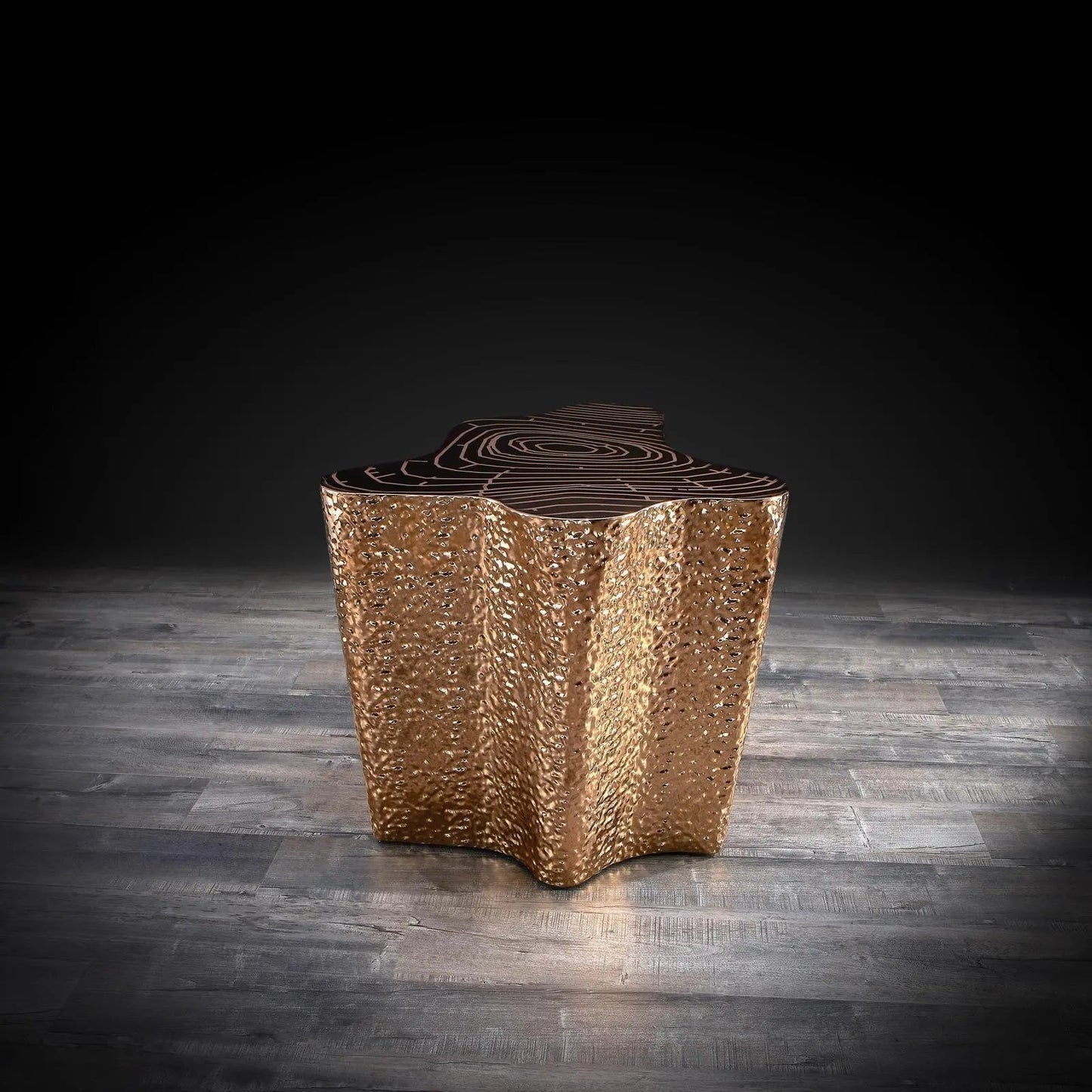 Glacier End Table | Luxurious Rose Gold Accent