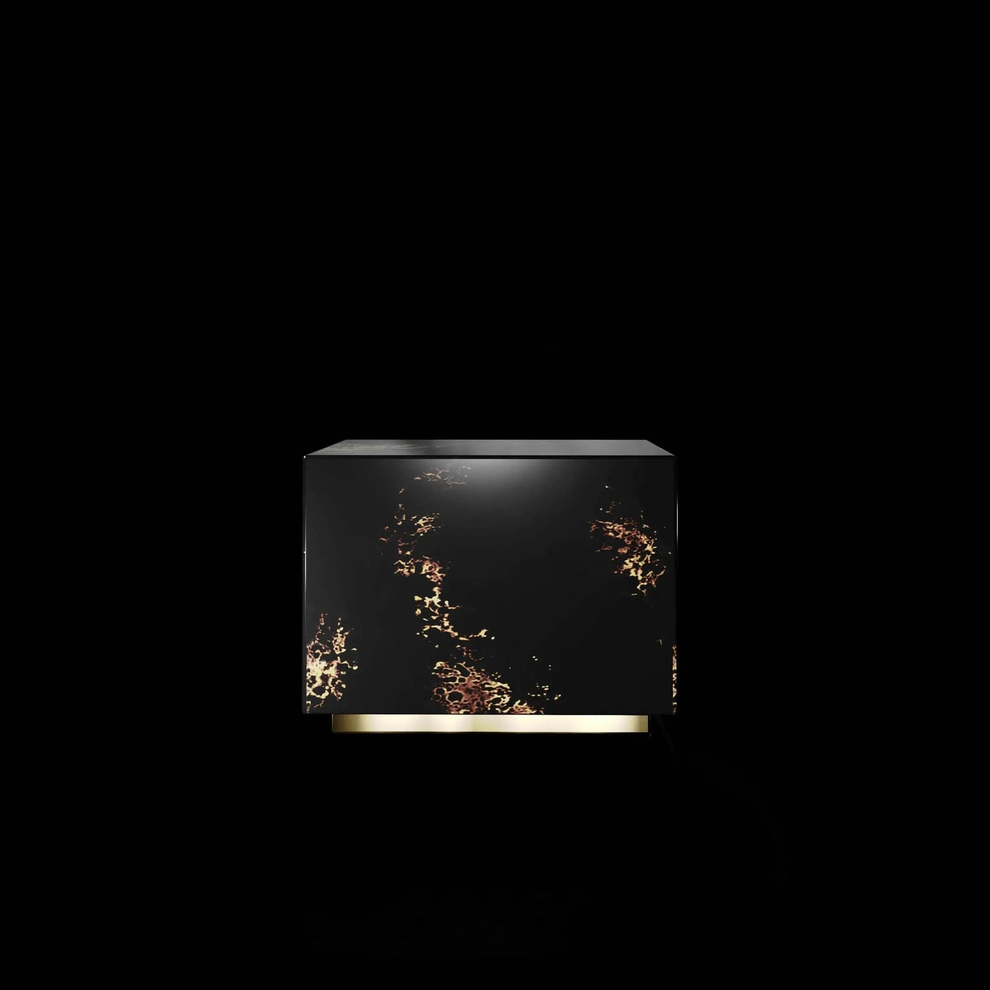 Haze Lacquered End Table – Classic Black Finish