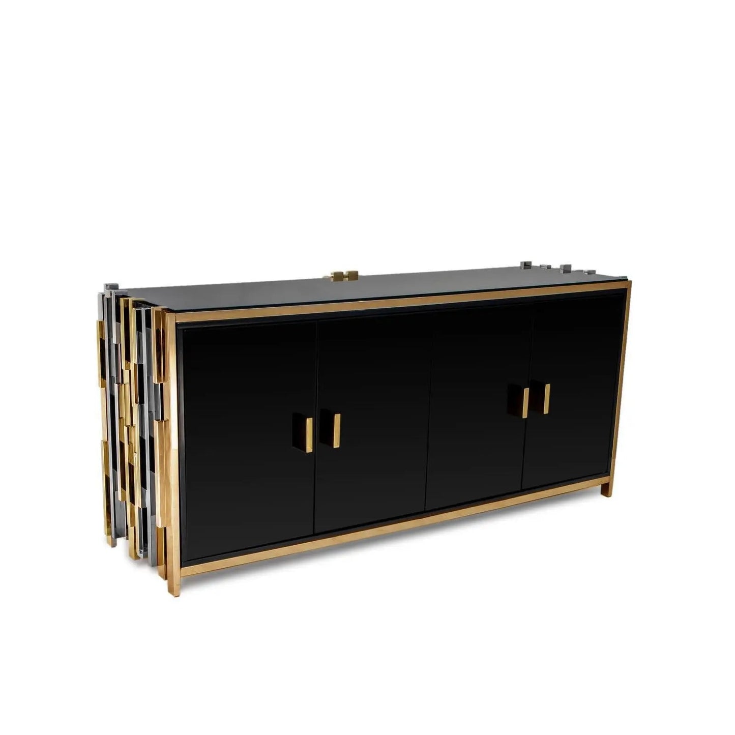 Illusion Buffet with Titanium Gold Trim