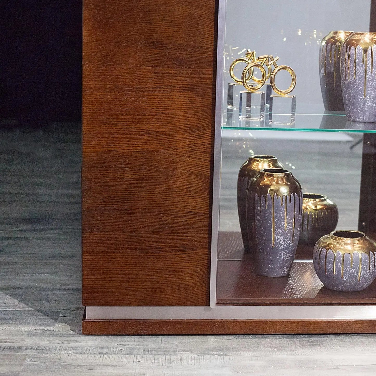 Lozano Curio Cabinet | Wenge Finish