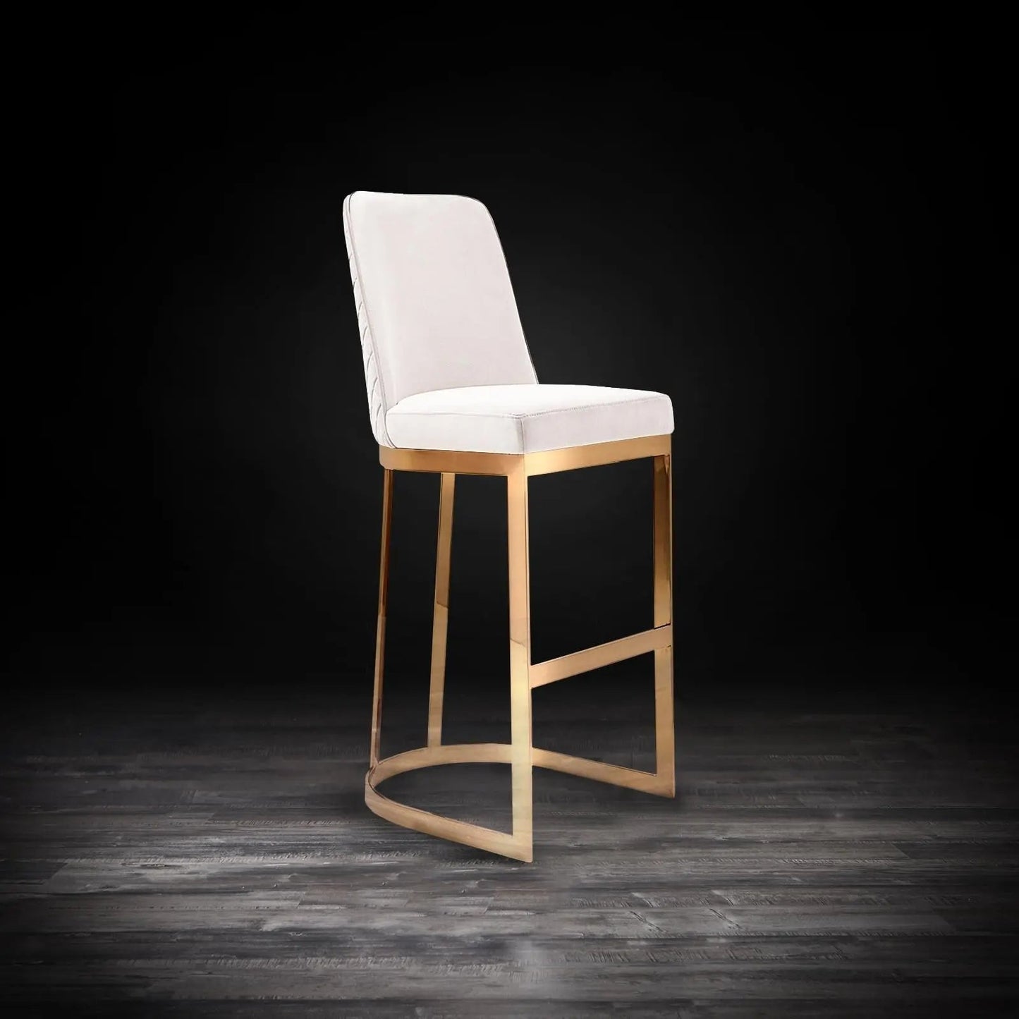 Mariella Gold Bar Stool