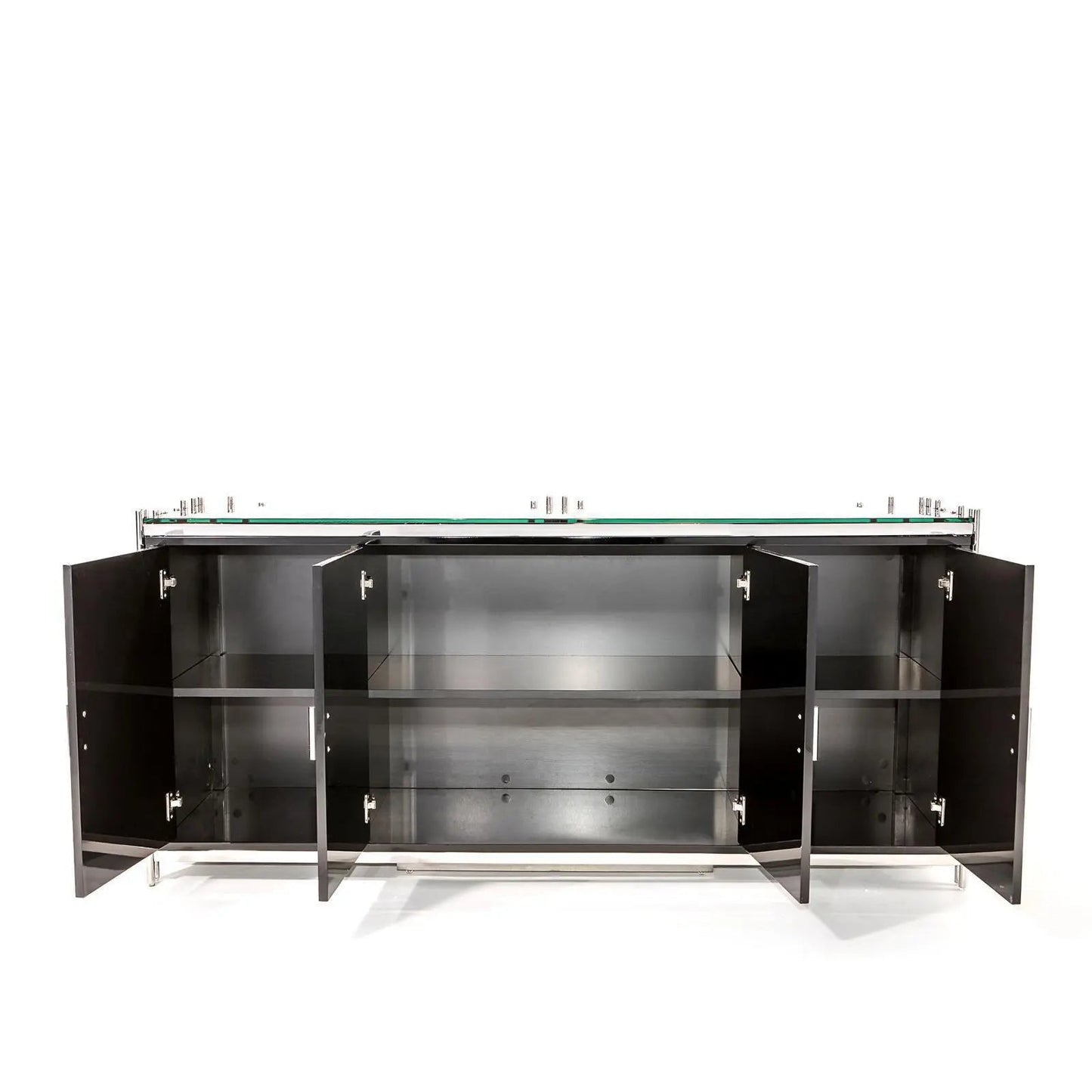 Mauris 4-Door Buffet in Silver Finish