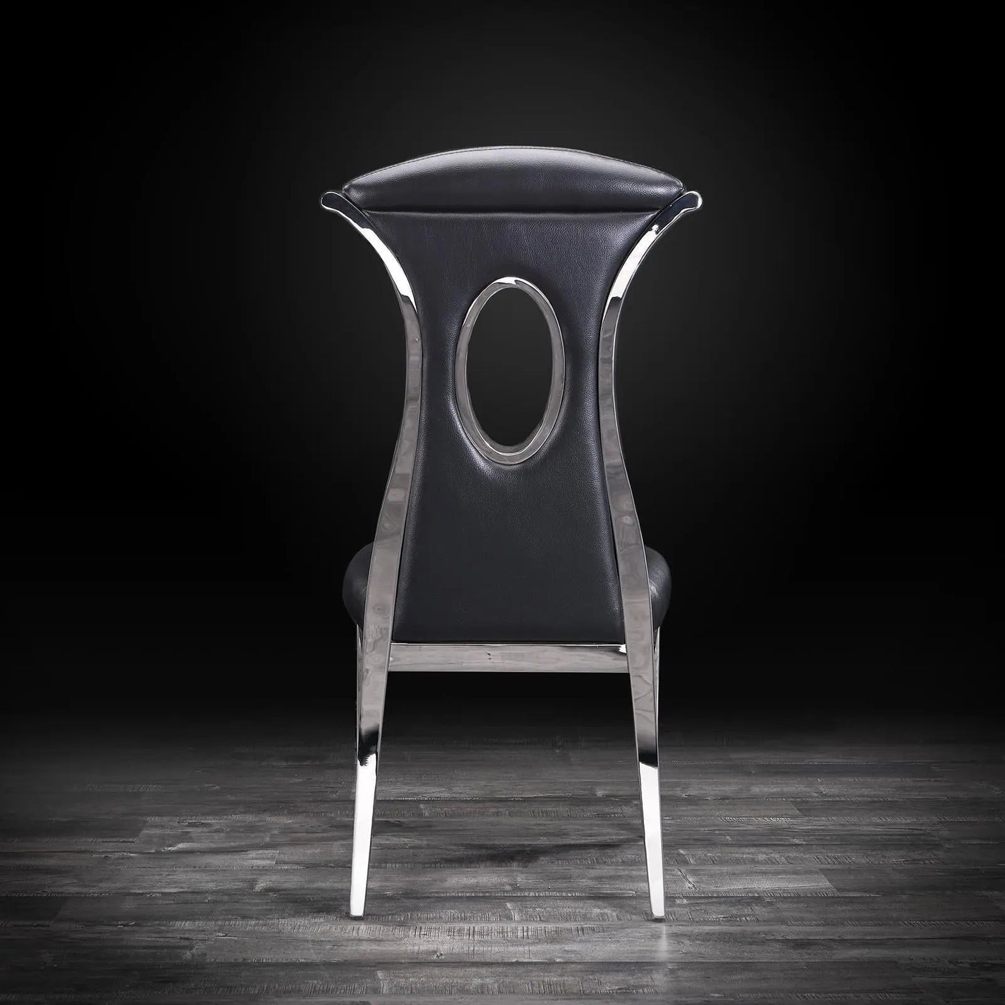 Onyx Silver Sleek Dining Chair