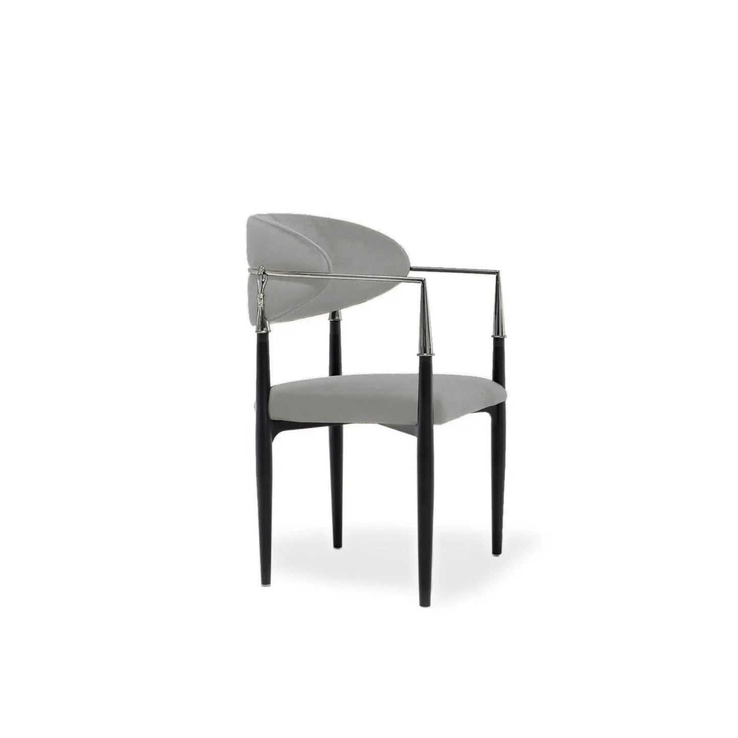 Roubi Elegant Silver Dining Chair