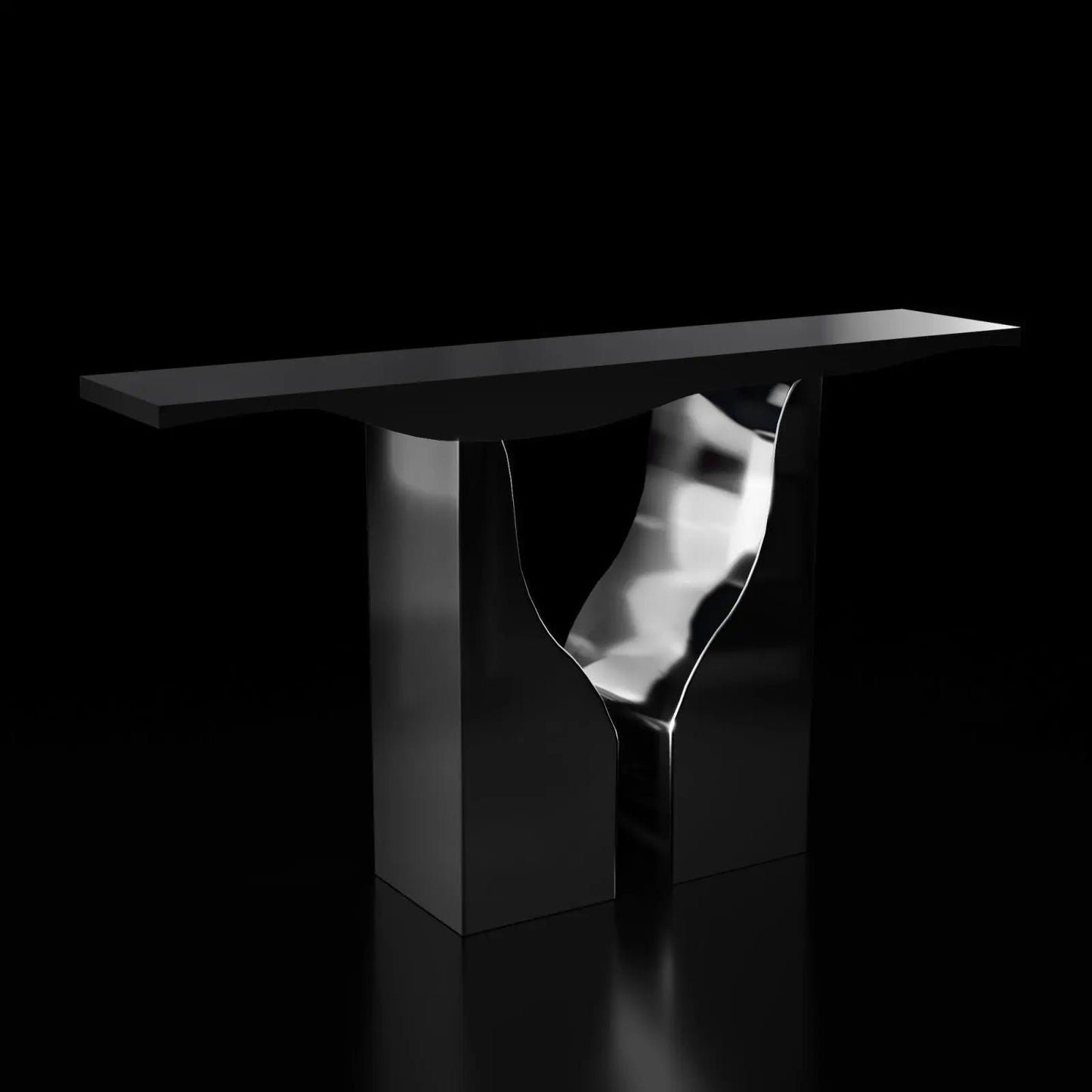 Vivaldi Sleek Black Console Table