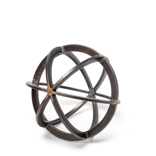 Galenna I (Small) 8L x 8W Black Metal Circular Decorative Orb