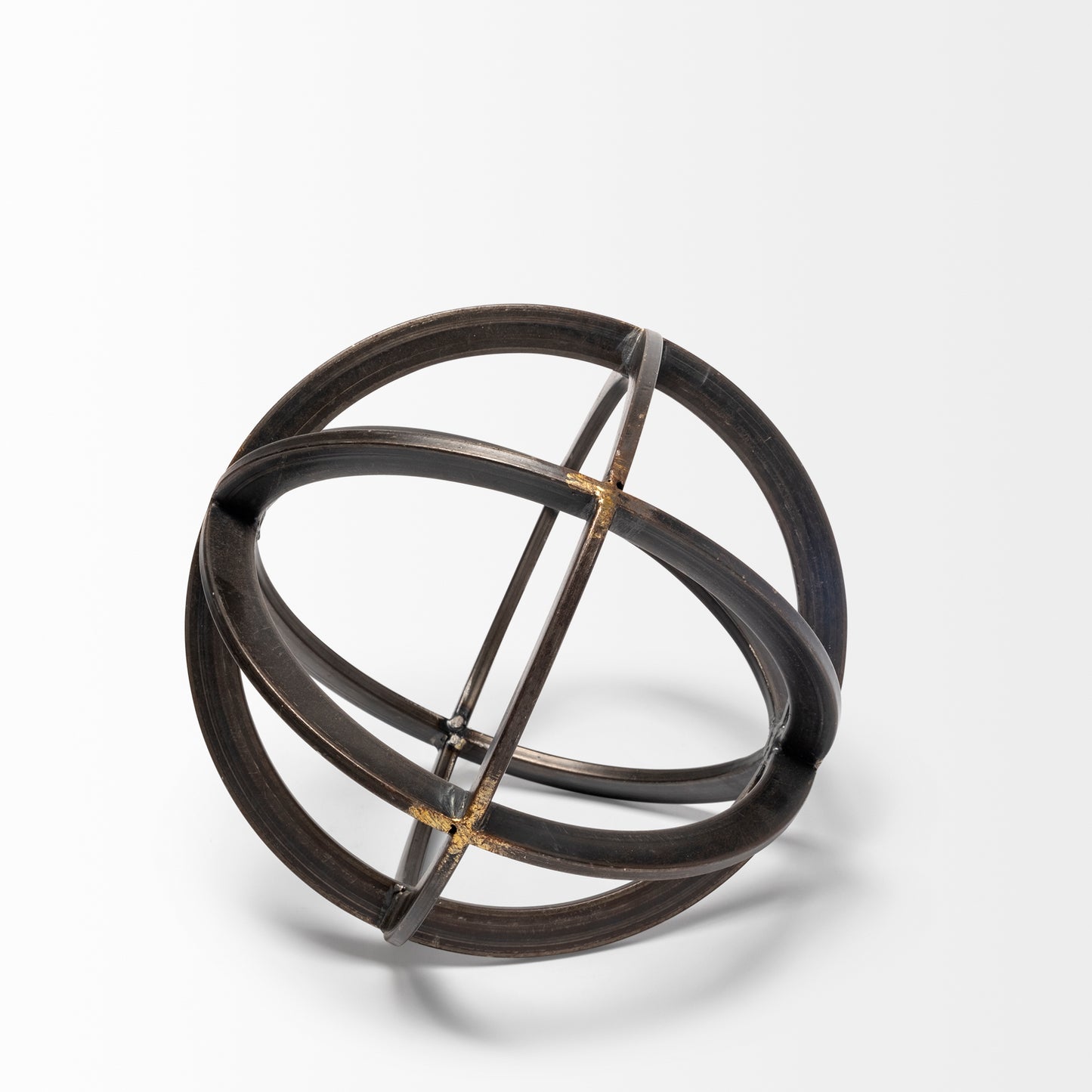 Galenna I (Small) 8L x 8W Black Metal Circular Decorative Orb