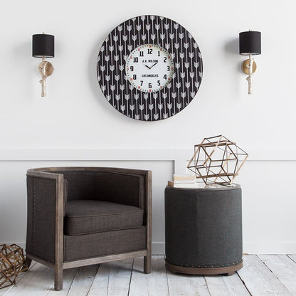 Calabash II 33" Oversize Contemporary Wall Clock