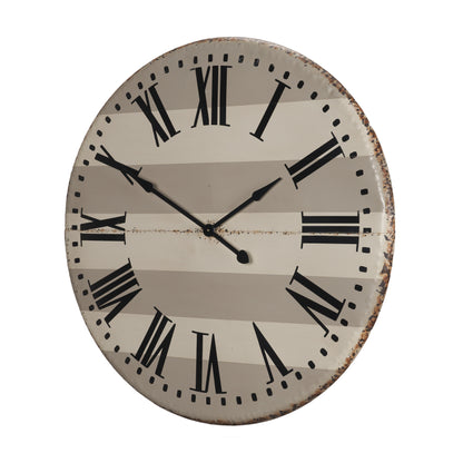 Belton 41.5" Round Oversize Farmhouse Wall Clock