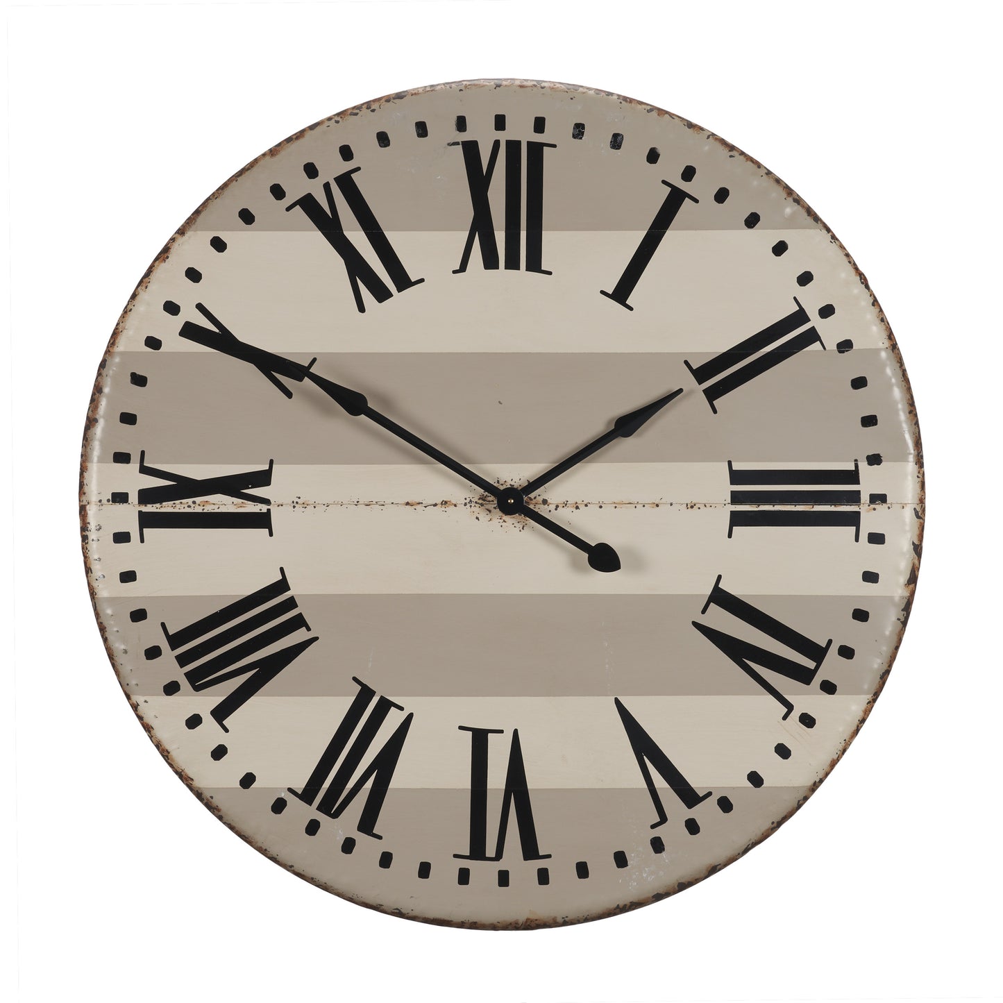 Belton 41.5" Round Oversize Farmhouse Wall Clock