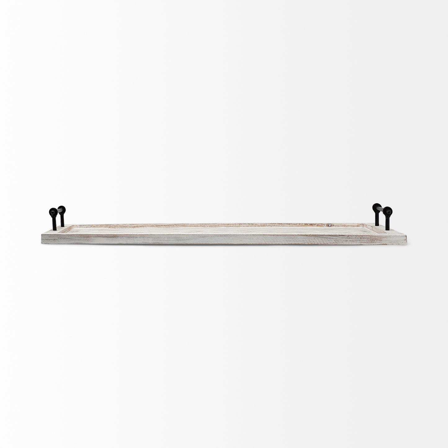 Alfred 35L x 16W Natural Wooden Herringbone Rectangular Tray