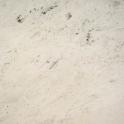 Veneto 40" Round White Marble Top with Black Metal Base Dining Table