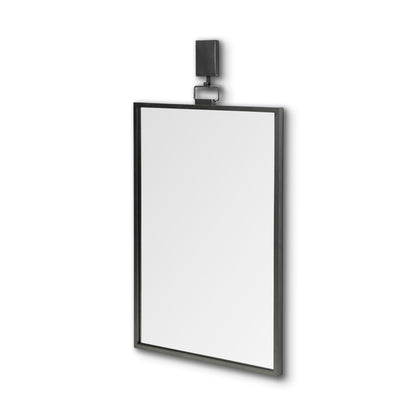 Grimm 24x43 Rectangular Gray Metal Frame Mirror