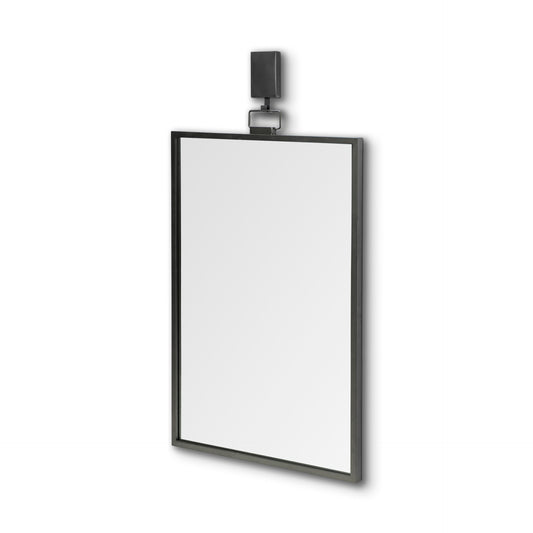 Grimm 24x43 Rectangular Gray Metal Frame Mirror