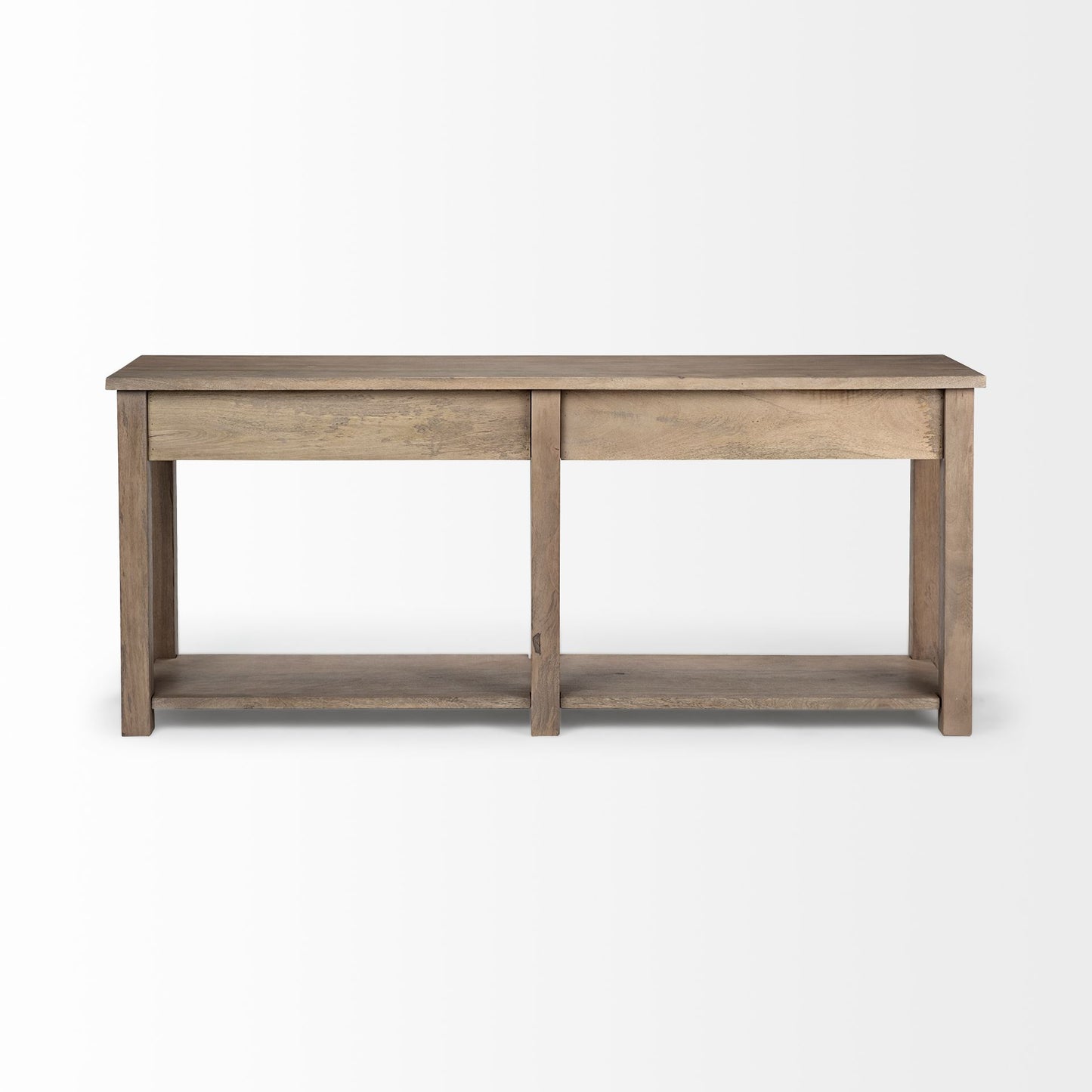Harrelson III 72L x 18W Brown Wood 4 Drawer Console Table