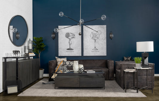 Wilhelm I (Small) 7L x 7W Silver Metal Link Decor Object