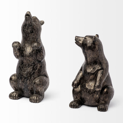 Sleuth (Set of 2) 9L x 8W Grizzly Bear Bookends