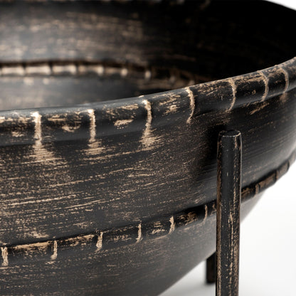 Cauldron (Set of 2) Brown Metal Bowls