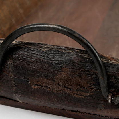 Durone (Set of 2) Brown Wooden Live Edge Serving Trays