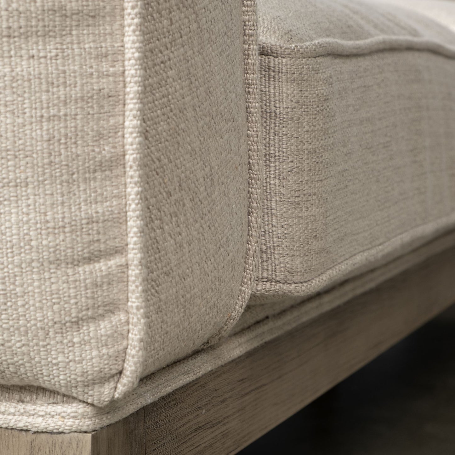 Denali III Beige Upholstered Wooden Frame Sectional