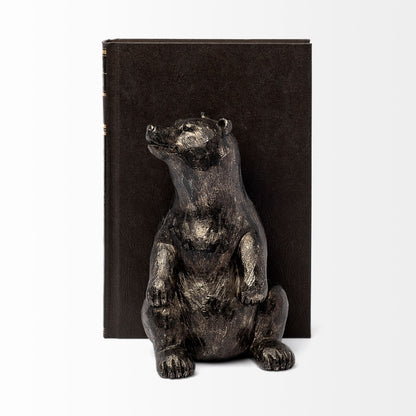 Sleuth (Set of 2) 9L x 8W Grizzly Bear Bookends