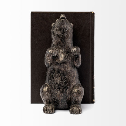 Sleuth (Set of 2) 9L x 8W Grizzly Bear Bookends