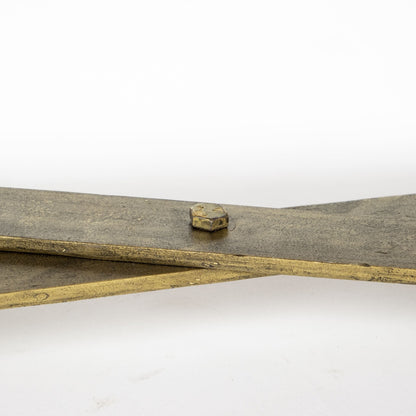 Excelsior I (72x18.3) Solid Wood Gold Metal Base 4 Cabinet Door SideBoard