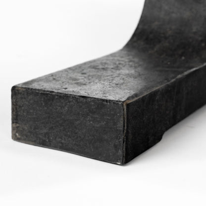 Araxi 95L x 41W x 30H Rectangular Brown Solid Wood Top Black Metal Base Dining Table