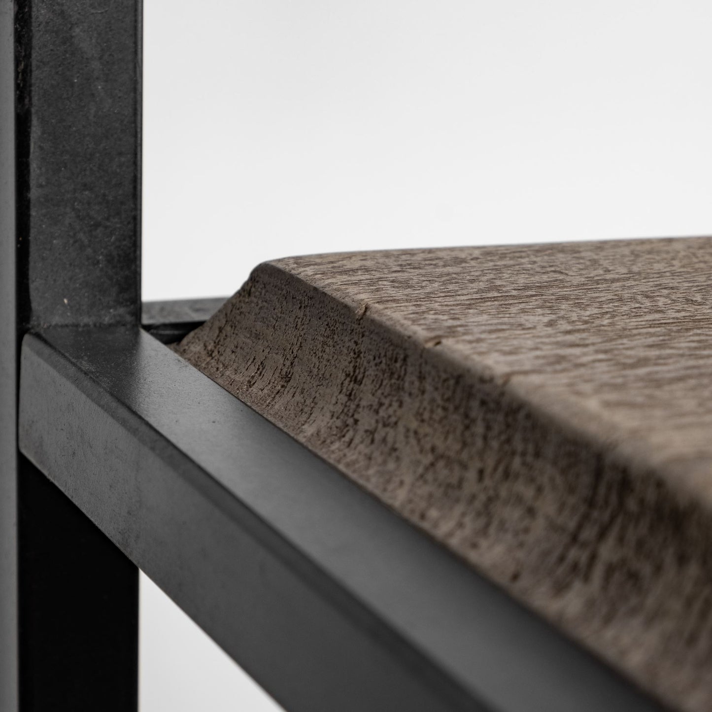 Braxton II Light Brown Wood and Iron Three Shelf Shelving Unit 41.5L x 18.5W x 9